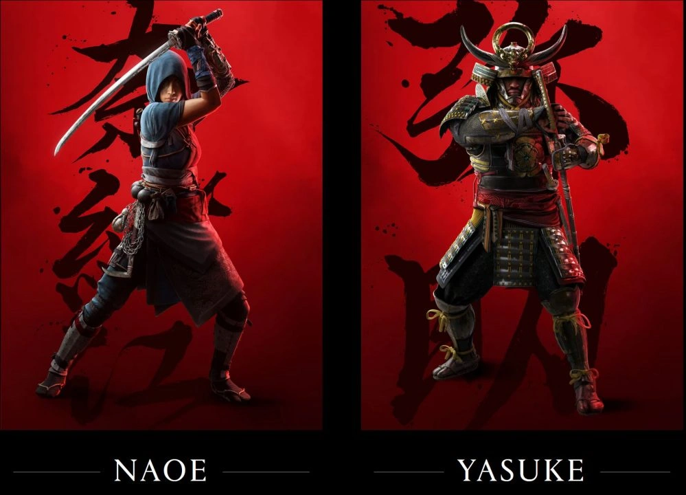 نائوه و یاوسوکه شخصیت های اصلی بازی Assassins Creed Shadows در یک قاب